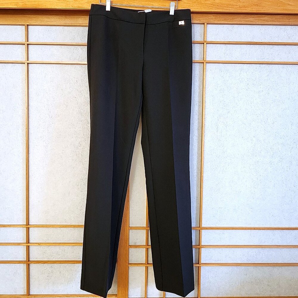 💲195 💲 EDAS 🔹 ITALY Women's Dress Black Pants Size US 14 or UK 16 NEW Stretch